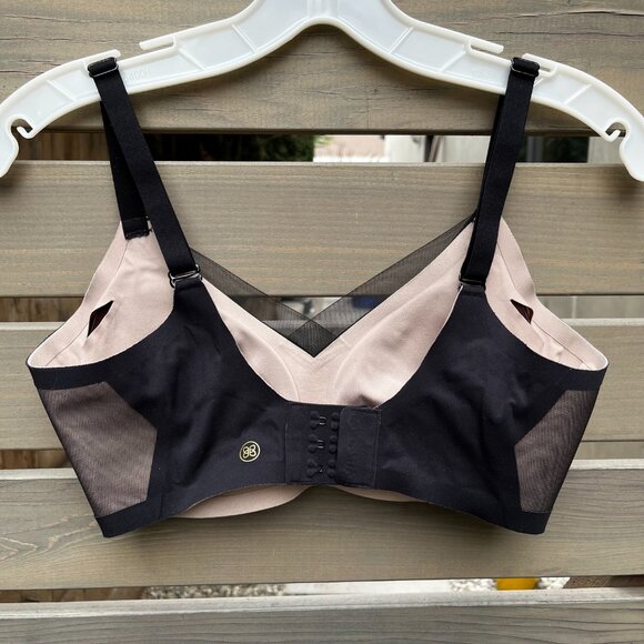 HONEYLOVE Bra S Small Crossover Wireless Adjustable Strap Padded Vamp Black - Picture 2 of 3